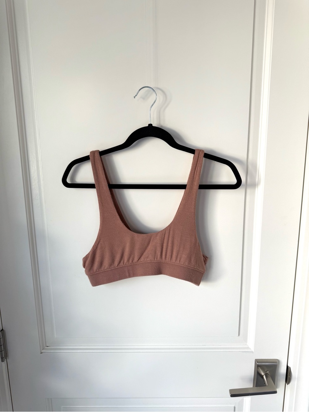SKIMS Bamboo Bralette Bra Sleep Bra Sienna Brown size LARGE - Picture 1 of 8